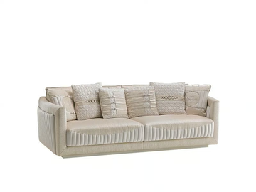 SHOW - Fabric and leather sofa by Siwa Soft Style - view 3
